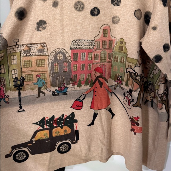 Ali Miles Winter themed Top - Picture 2 of 4